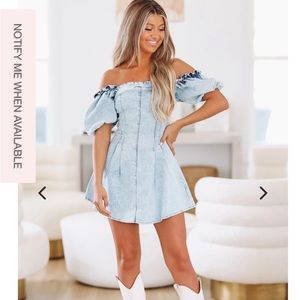 Hazel And Olive denim dress small